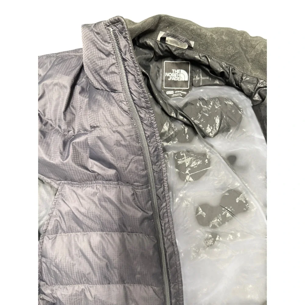 The North Face 600 Fill Down Puffer Jacket Mens XL Tall Gray Light Insulated GUC
